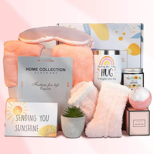 9 Pcs Self Care Gifts For Womens, Get Well Soon Gift For Women,Thinking Of You Gifts For Women,Care‘s Package For Womens Get Well Gift For Women's After Surgery Sick Friend