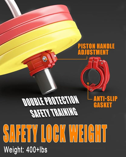 Barbell Clamps 1 Inch or 2inch - 2 PCS Adjustable Barbell Clips Quick Release Locking Weight Clips Olympic Barbell Collars (Red 1.8-2inch)