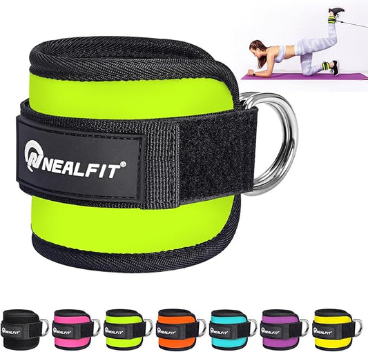 Ankle Strap for Cable Machine, Gym Ankle Cuff for Kickbacks, Leg Extensions, Glute Workouts, Booty Hip Abductors Exercise for Women and Men