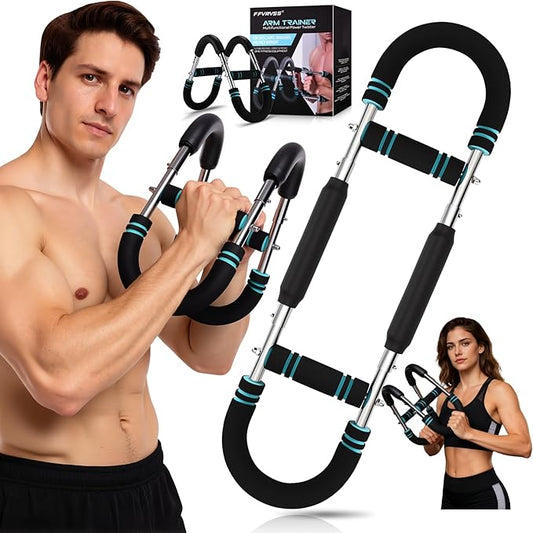 Premium Twister Arm Trainer, Adjustable 40-100lb Chest Workout Equipment for Men & Women, Portable Detachable Design for Home Gym, Arm Chest and Shoulder Muscle Strength Exerciser Training