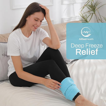 Cooling Towel with Soft Gel Ice Pack Inserts | Included 2 Gel Ice Packs Reusable - Multi Purpose Compression Wrap - Neck, Legs, Arms, Shoulders - Ideal for Post Surgery, Migraines, Hiking and Injuries