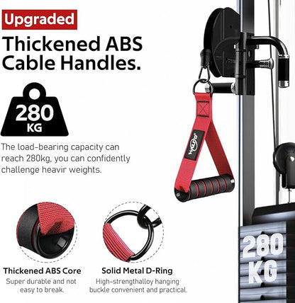 WALITO Exercise Handles, Replacement Cable Machine Attachments for Home Gym Equipment, Pulley System, Pilates, Resistance Bands, Strength Trainer, Heavy Duty Working Out Handles