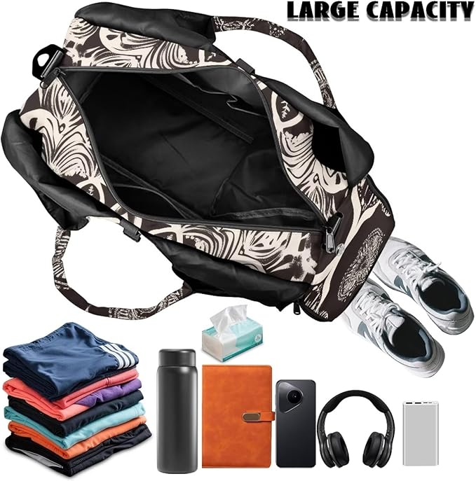 Yoga Mat Bag for Women Men Large Carryall Tote with Adjustable Shoulder Strap for Gym Yoga Travel Pilates Office