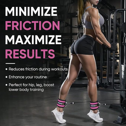 APEXUP Ankle Strap for Cable Machine, Ankle Resistance Bands, Cable Kick Back Straps for Gym, Glute Workouts, Leg Extensions, Adjustable Straps with Neoprene Padding