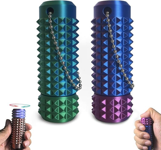 2pcs Pain Stim Fidget, Rotating Fidget Roller, 3D Printed Fidget Toys, Suitable for Hand Stimulation、Autism、ADHD、Irritability、Adult Fidgets for Anxiety and Stress