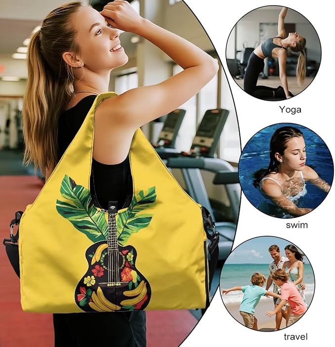 Yoga Mat Bag for Women Men Large Carryall Tote with Adjustable Shoulder Strap for Gym Yoga Travel Pilates Office