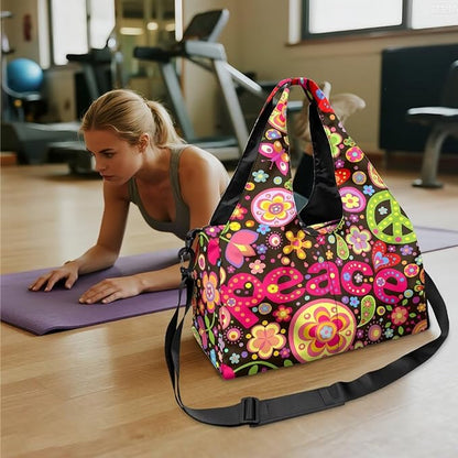 Yoga Mat Bag for Women Men Large Carryall Tote with Adjustable Shoulder Strap for Gym Yoga Travel Pilates Office