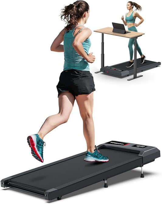 COZYINN 10% Incline Walking Pad - 2.5HP 4MPH/7.6MPH 265/340+lb Capacity Treadmills for Home, Portable Foldable Adjustable Incline Treadmill with Wide Running Area, Mute Control, Works with KINOMAP