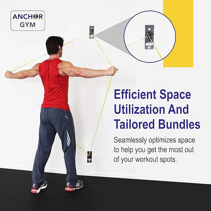 Anchor Gym H1 Ceiling & Wall Mount Anchor for Resistance Bands, Exercise Bands Mount for Bodyweight Straps, Strength Training and Home Gym (Wood Screws Included)
