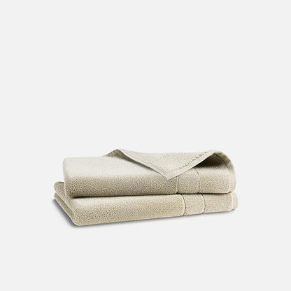 Brooklinen Super-Plush Turkish Cotton Hand Towels Set of 2 Cotton, 820 GSM, Highly Absorbent, Machine Washable, Perfect for Home & Bathroom (20"x30", Stone Beige)