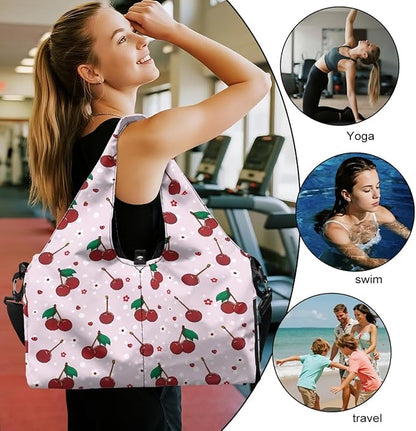 Yoga Mat Bag for Women Men Large Carryall Tote with Adjustable Shoulder Strap for Gym Yoga Travel Pilates Office
