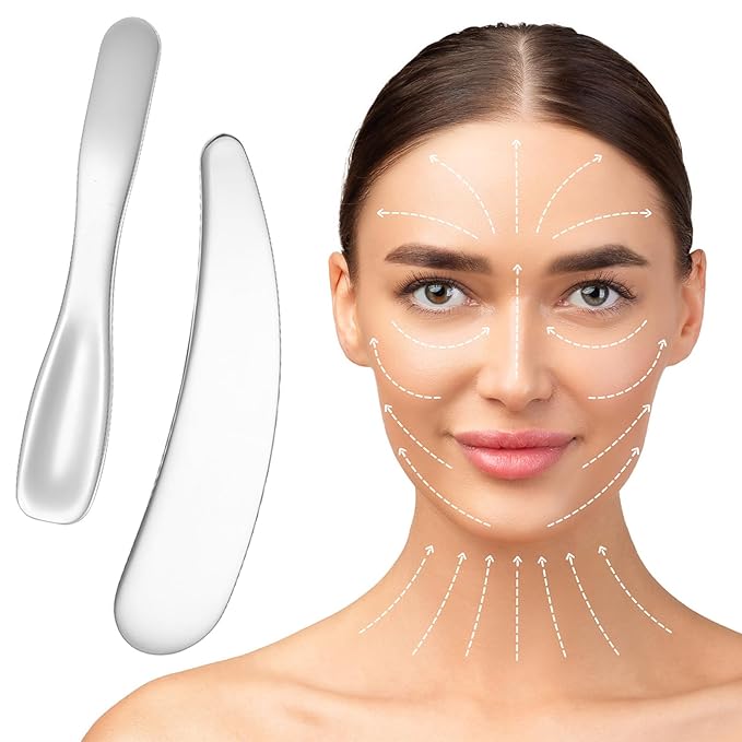 8pcs Makeup Spatula Mini Metal Cosmetic Spatulas Reusable Cream Skincare Facial Spatulas for Mixing and Sampling Skin Care Cream Face Mask Multi-Functional Facial Applicator Tool