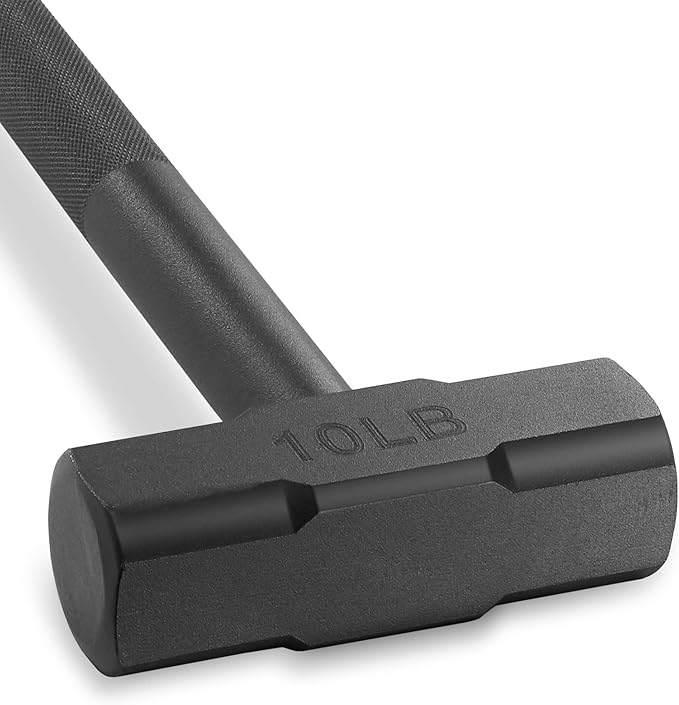 Philosophy Gym Fitness Hammer, 10 LB - Steel Hammer for Strength Training