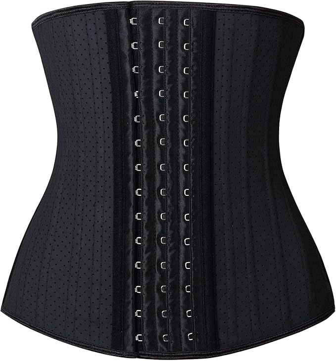 YIANNA Waist Trainer for Women Latex Underbust Waist Cincher Corset Sport Girdle Hourglass Body Shaper