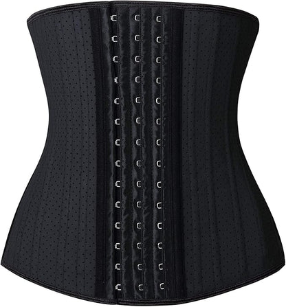 YIANNA Waist Trainer for Women Latex Underbust Waist Cincher Corset Sport Girdle Hourglass Body Shaper
