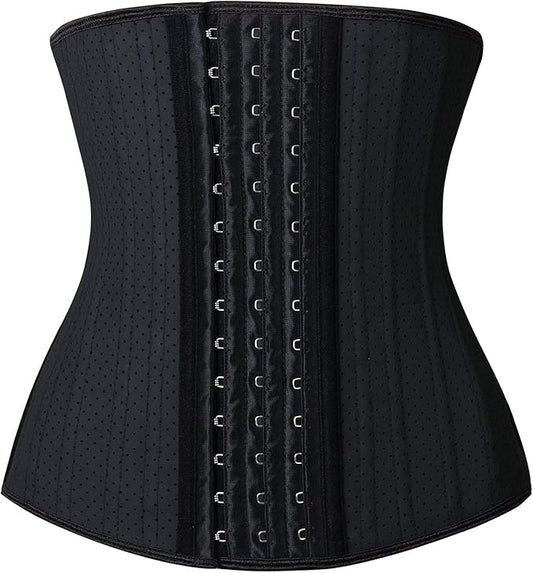 YIANNA Waist Trainer for Women Latex Underbust Waist Cincher Corset Sport Girdle Hourglass Body Shaper