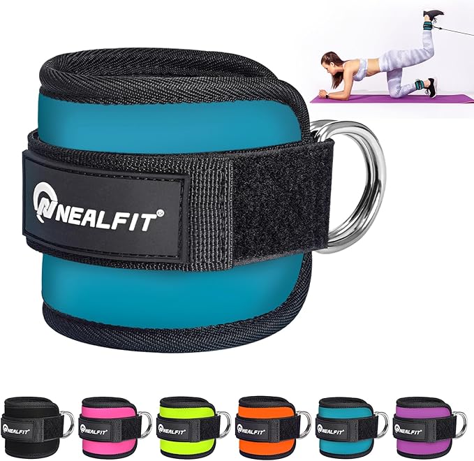 Ankle Strap for Cable Machine, Gym Ankle Cuff for Kickbacks, Leg Extensions, Glute Workouts, Booty Hip Abductors Exercise for Women and Men