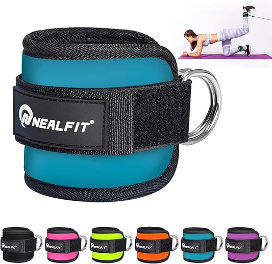 Ankle Strap for Cable Machine, Gym Ankle Cuff for Kickbacks, Leg Extensions, Glute Workouts, Booty Hip Abductors Exercise for Women and Men