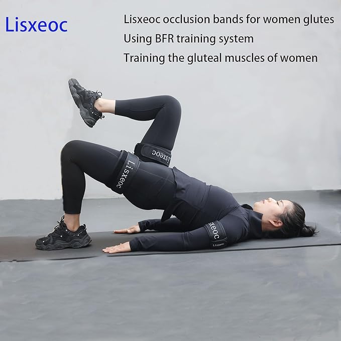 BFR Training System - Blood Flow Restriction Bands for Occlusion Training, Gym Vein Restriction, Muscle Strength and Growth Hormone Stimulation，Suitable for Men and Women Enjoy Fitness and Workout