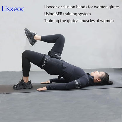BFR Training System - Blood Flow Restriction Bands for Occlusion Training, Gym Vein Restriction, Muscle Strength and Growth Hormone Stimulation，Suitable for Men and Women Enjoy Fitness and Workout