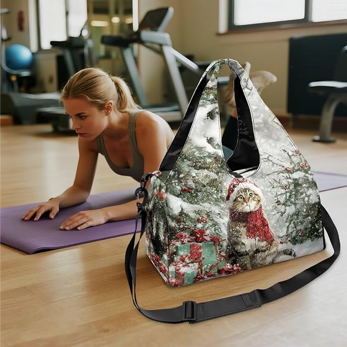 Yoga Mat Bag for Women Men Large Carryall Tote with Adjustable Shoulder Strap for Gym Yoga Travel Pilates Office