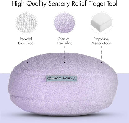 Quiet Mind 1.5 lb Weighted Stress Squeeze Ball – Lavender Scented Soft Squishy Fidget Gadget for Adults –Help Relieve Stress, Anxiety, Tension-Promotes Focus, Clarity - Sensory Ball for Home or Office