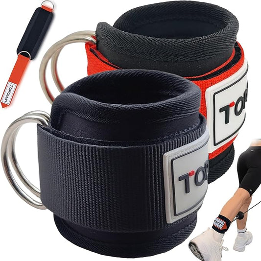 Comfortable ankle strap (Pair) with buckle, resistance training, adjustable ankle strap, rust-free, lightweight nylon – a comfortable accessory for athletes, suitable for hip exercises, multiple color options, suitable for leg training, and skin-friendly