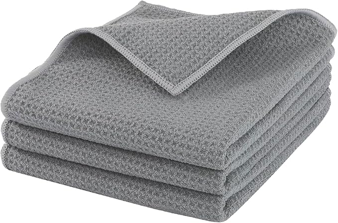 Microfiber Gym Towels 3 Pack, Quick-Drying Yoga Towels for Sport, Workout Equipment, Home and Gym, 16 Inches x 27.5 Inches
