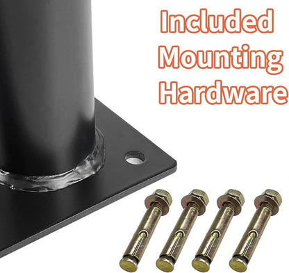 Barbell Holder Floor Stand Barbell Storage Rack Fit for 1" and 2" Olympic Bars, Hex Bars Trap Bars Curl Bars Triceps Bars,Holds 5 Bars