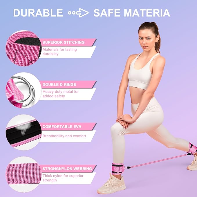 Home Pilates Essentials Kit for Women: 18Pcs Pilates Workout Equipment Set with Pilates Ring, Yoga Ball, Resistance Band, Pilates Fitness Set for Legs Arms, Gym Back Bag, Anti Slip Socks
