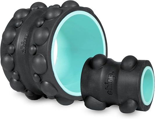 Chirp Wheel XR Ultimate Relief Bundle - Acupressure for Back and Neck, Stress Melting Spine Comfort, Targeted Trigger Point Release - Mint, 6" & 4"