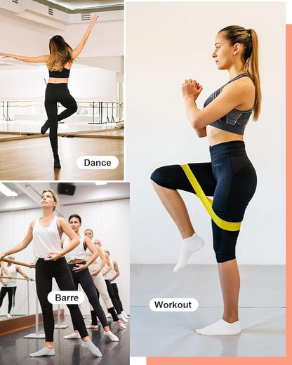 3/6 Pairs Grip Pilates Socks for Women, Non-slip Yoga Athletic Socks for Barre Ballet Barefoot Workout Hospital