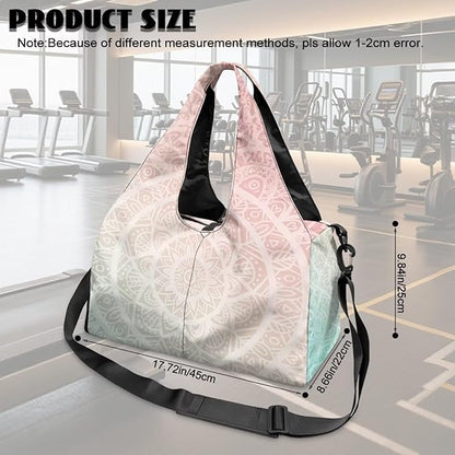 Yoga Mat Bag for Women Men Large Carryall Tote with Adjustable Shoulder Strap for Gym Yoga Travel Pilates Office