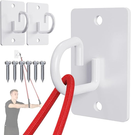 Resistance Band Wall Anchors System, Wall Mount Workout Anchors for Exercise Bands