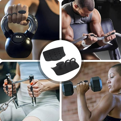 2025 Upgrade Rypt Grip for Weight Lifting Fingerless Workout Gloves for Men Women, Gryp Weight Grip with Anti-Slip and Sweat-Proof for Gym Grips Training and Exercise - (2 PCS, Black)