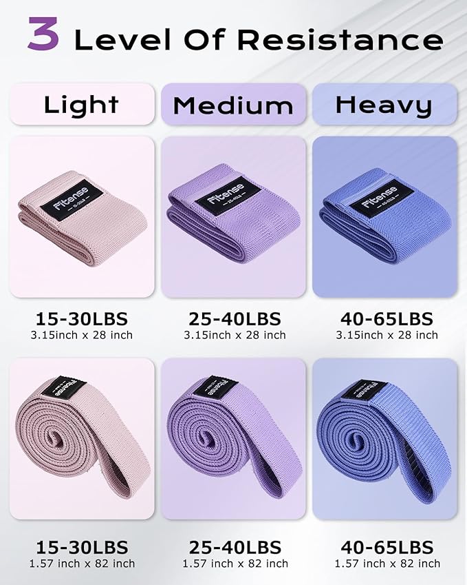 Pull Up Bands, Fitense Resistance Bands Set with Door Anchor, Stretching Assist Band, Portable Exercise, Muscle Training, Physical Therapy, Exercise Workout Bands for Working Out for Women