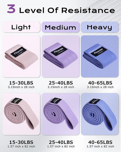 Pull Up Bands, Fitense Resistance Bands Set with Door Anchor, Stretching Assist Band, Portable Exercise, Muscle Training, Physical Therapy, Exercise Workout Bands for Working Out for Women