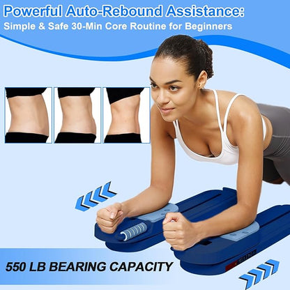 Portable Pilates Reformer Set for Women, Multi-Functional Pilates Exercise Board with Resistance Bands for Home Workouts, Core Strengthening, Toning, Abdominal Sculpting, Full-Body Fitness