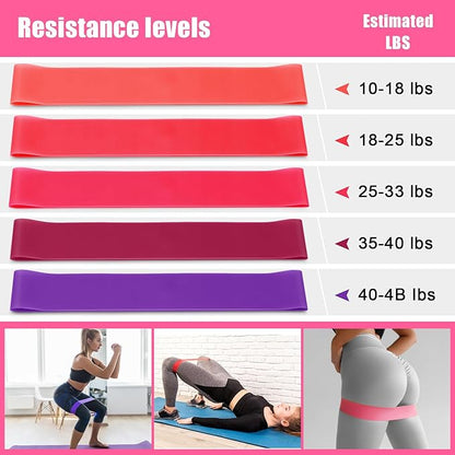 10 Pcs Pilates Ring Set for Women Home Yoga Equipment Accessories Pilates Ring Circle and Ball Workouts Gift Include Ball Yoga Circle Resistance Bands Block Straps Gym Bag