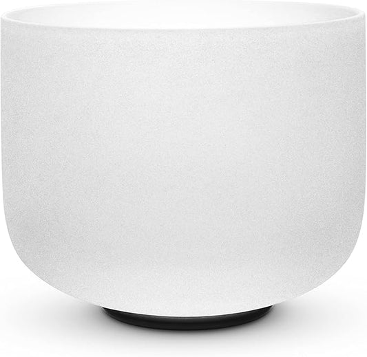 TOPFUND 7 inch A Note Crystal Singing Bowl Third Eye Chakra Meditation Sound Healing