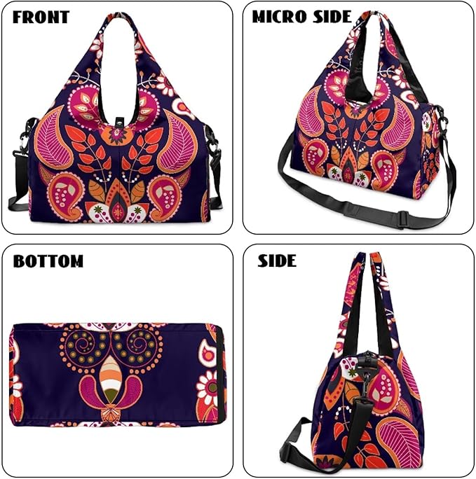 Yoga Mat Bag for Women Men Large Carryall Tote with Adjustable Shoulder Strap for Gym Yoga Travel Pilates Office