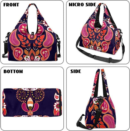Yoga Mat Bag for Women Men Large Carryall Tote with Adjustable Shoulder Strap for Gym Yoga Travel Pilates Office