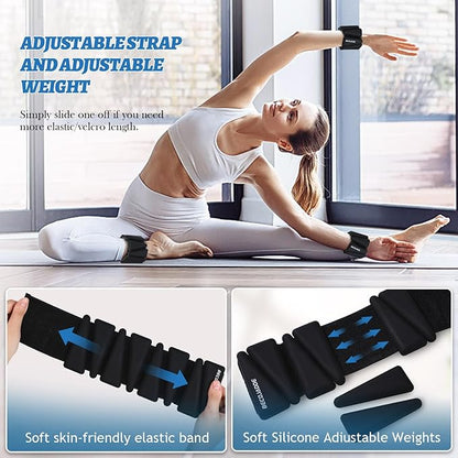 Ankle Weights Set of 2 (1 lb/2 lb/3 lb Each) Adjustable Wrist Weights for Women Men Wearable Arm Leg Weight for Pilates, Running, Walking, Workout, Yoga