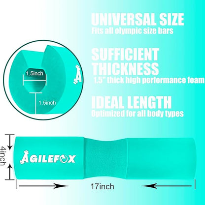 AGILEFOXX Barbell Pad - Squat Pad-Hip Thrust Foam Pad, Comfort & Safety for Strength Training