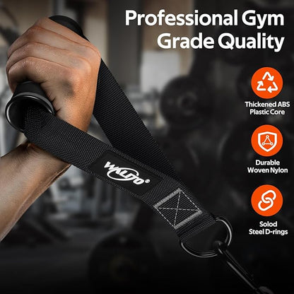 WALITO Exercise Handles, Replacement Cable Machine Attachments for Home Gym Equipment, Pulley System, Pilates, Resistance Bands, Strength Trainer, Heavy Duty Working Out Handles
