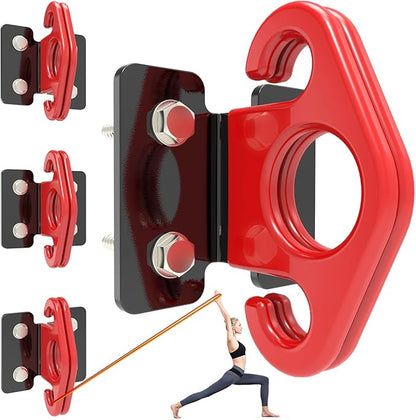 Resistance Band Wall Anchor Set，No Weld Wall Mount for Exercise Bands & Suspension Straps Resistance Band Wall Mount System Compact Strength Training Kit for Home Gym Workouts & Physical Therapy