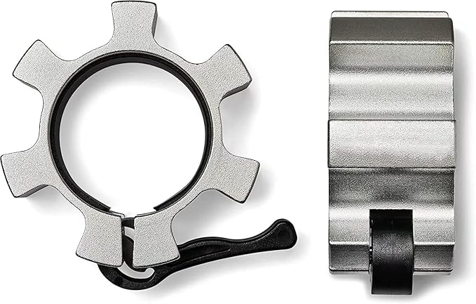 Metal Olympic Barbell Clamps 2inch Heavy Duty Exercise Collars,Weight Clips for 2" Barbell,Quick Release Weight Clamps for Weightlifting, Olympic Lifts Strength Fitness Training 1 Pair