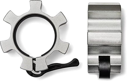 Metal Olympic Barbell Clamps 2inch Heavy Duty Exercise Collars,Weight Clips for 2" Barbell,Quick Release Weight Clamps for Weightlifting, Olympic Lifts Strength Fitness Training 1 Pair