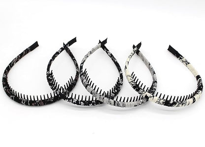 hair bands for women's hair,plastic headbands for women,fashion hair accessories Suitable Daily Use,Spa,Parties and Yoga(pack of 4)