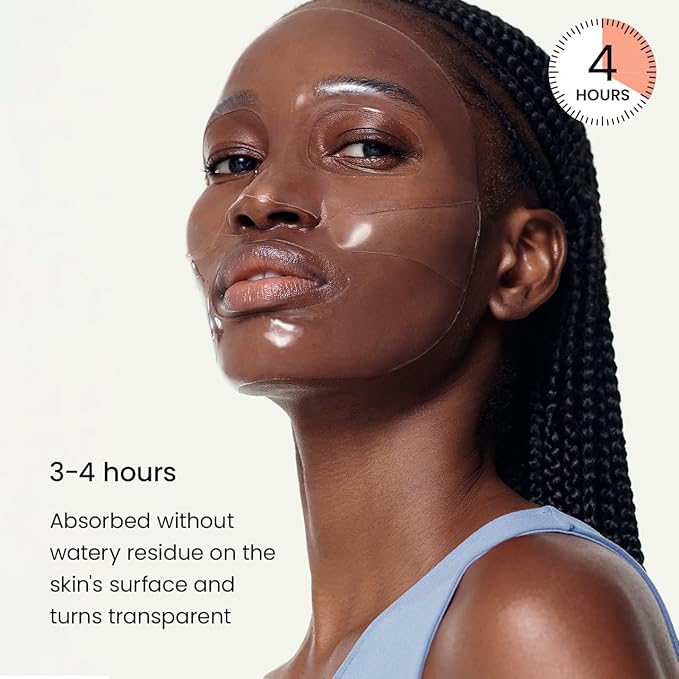 BIODANCE Hydro Cera-nol Real Deep Mask, Overnight Hydrogel Mask, Hydrating Facial Mask For Sensitive Skin, Redness Reducing & Quick Soothing Effect, Korean Skincare | 1.19oz(34g) x 4ea